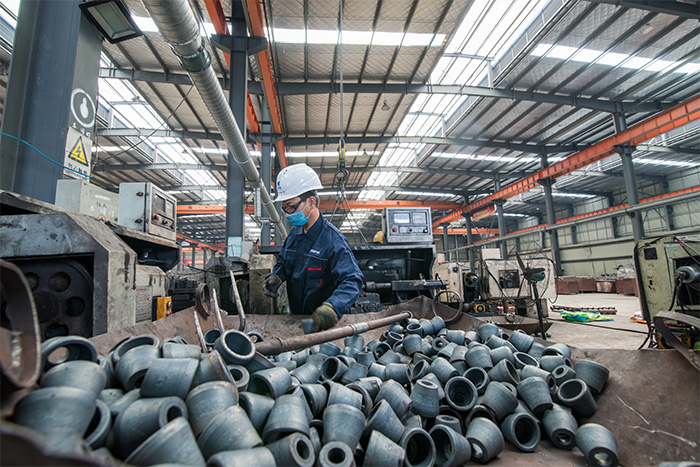 珠海网架配件-锥头加工车间